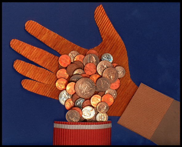 Hand And Coins
